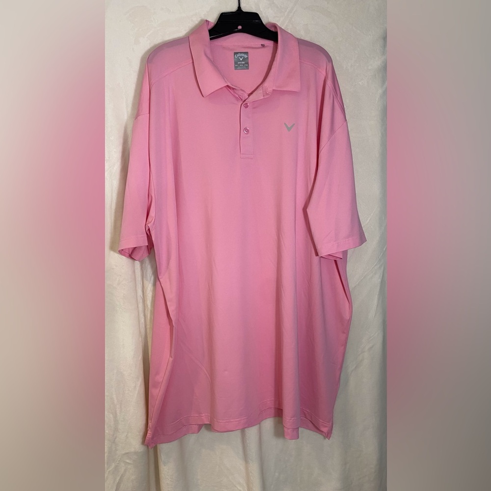 Callaway Men’s Pink Polo Shirt 3XLT